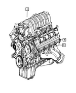 68729651AA - 6.4L Gas; Engine: Long Block Engine for Mopar Image