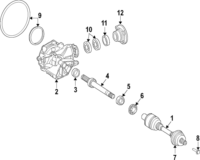 2109810205 - Driveline &amp; Axles: Differential Pinion Bearing for Mercedes-Benz Image