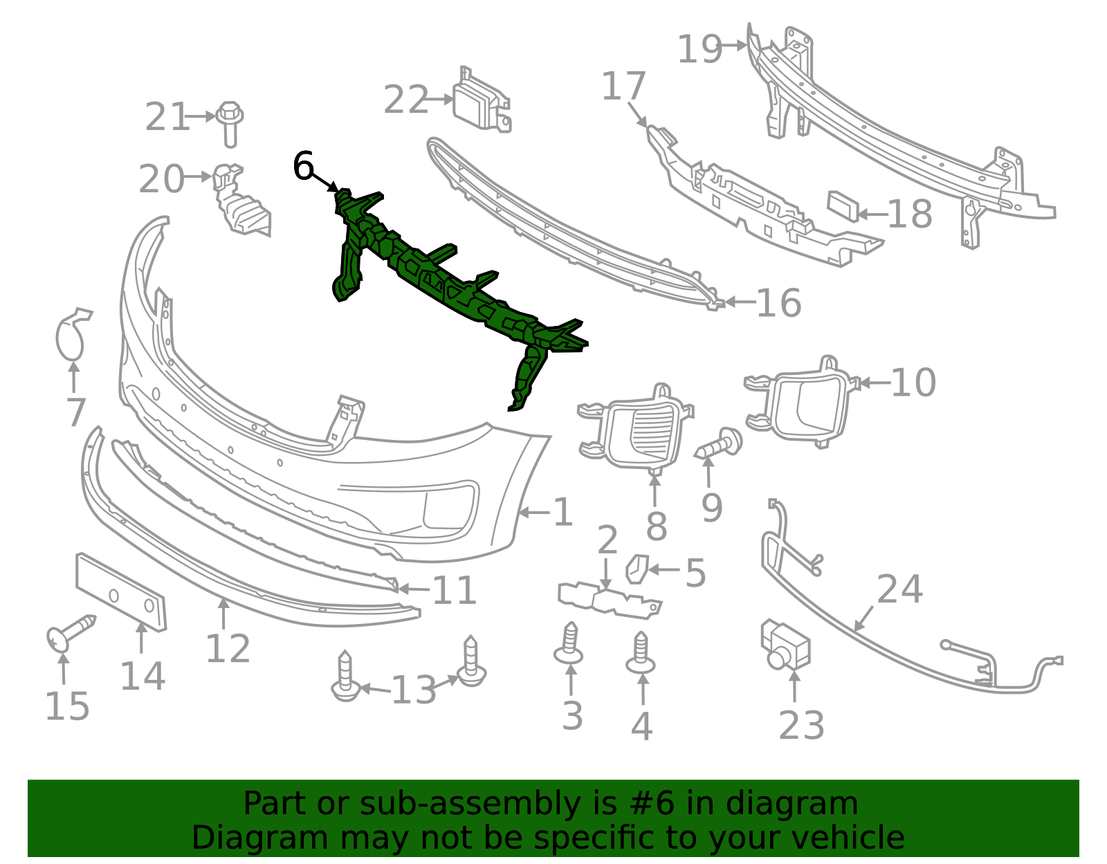 2015-2018 Kia Sedona OEM NEW 15-18 Kia Bracket Assembly-Front Bumper ...
