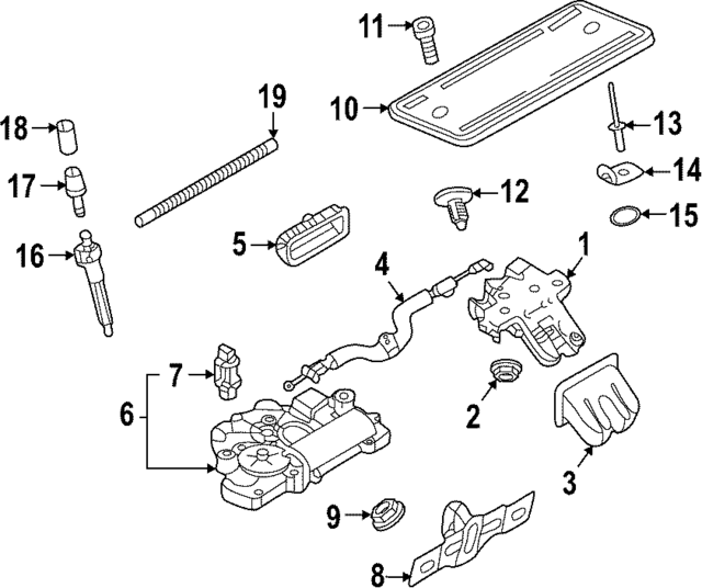 4M0827506E - Body: Gate Lock for Audi Image