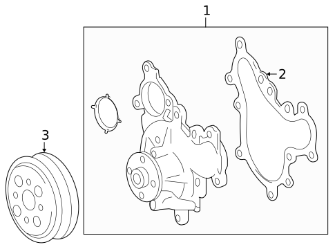 Water Pump for 2022 Lexus GX460 #0