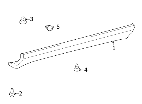 Exterior Trim - Pillars for 2005 Toyota Celica #0