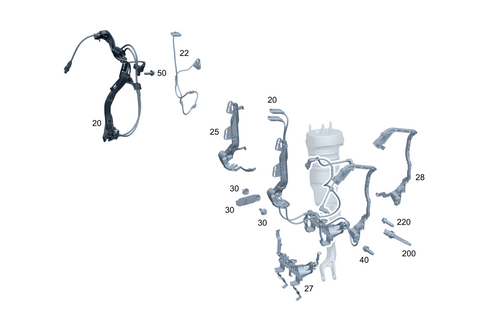 Front Axle Wiring for 2026 Mercedes-Benz E350 #0