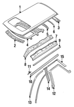 53601AA160 - Body: Roof Panel for Subaru Image