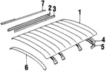 J0965537 - Body: Roof Panel for Jeep: Cherokee, Grand Wagoneer, Wagoneer Image