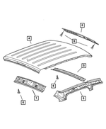 55359592AB - : Roof Rail, Right for Mopar Image