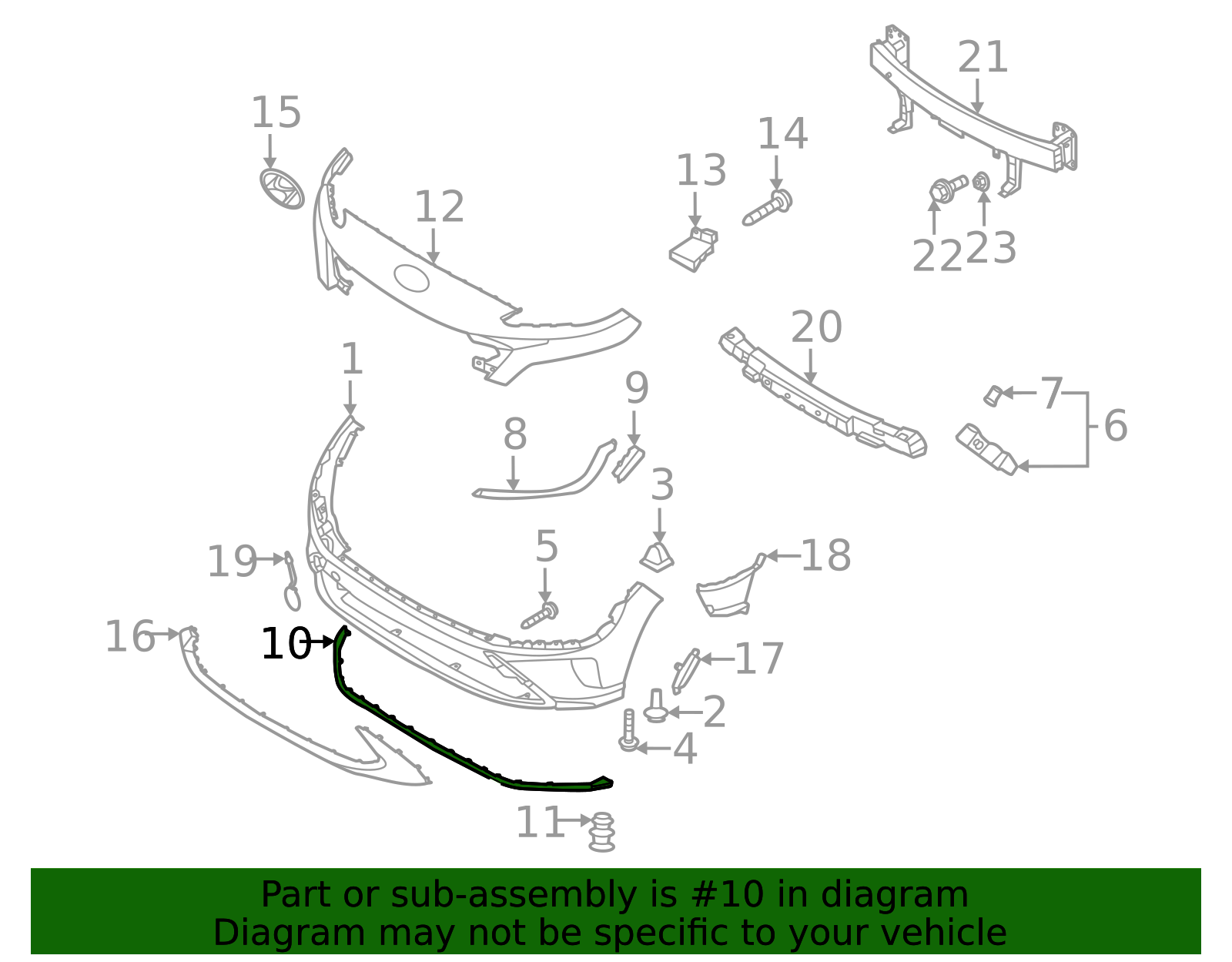 2022-2023 Hyundai Kona Lower Deflector 86567-J9CB0 | MotorMotor
