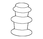 1420608250B - Body: Lower Deflector Clip for Genesis: Electrified G80, Electrified GV70, G70, G80, G90, GV60, GV70, GV80, GV80 Coupe | Hyundai: Accent, Elantra, Elantra GT, Elantra N, Ioniq, Ioniq 5, Ioniq 6, Kona, Kona Electric, Kona N, Palisade, Santa Cruz, Santa Fe, Santa Fe Sport, Santa Fe XL, Sonata, Tucson, Veloster, Veloster N, Venue Image