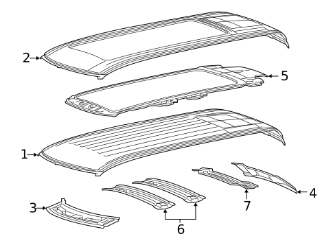 Roof & Components for 2020 Ram 1500 #0