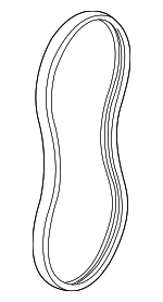 12576452 - Maintenance &amp; Lubrication: Serpentine Belt for Chevrolet: Astro, Express 1500, Express 2500, Silverado 1500 | GMC: Safari, Savana 1500, Savana 2500, Sierra 1500 | Oldsmobile: Alero, Cutlass | Pontiac: Grand Am Image