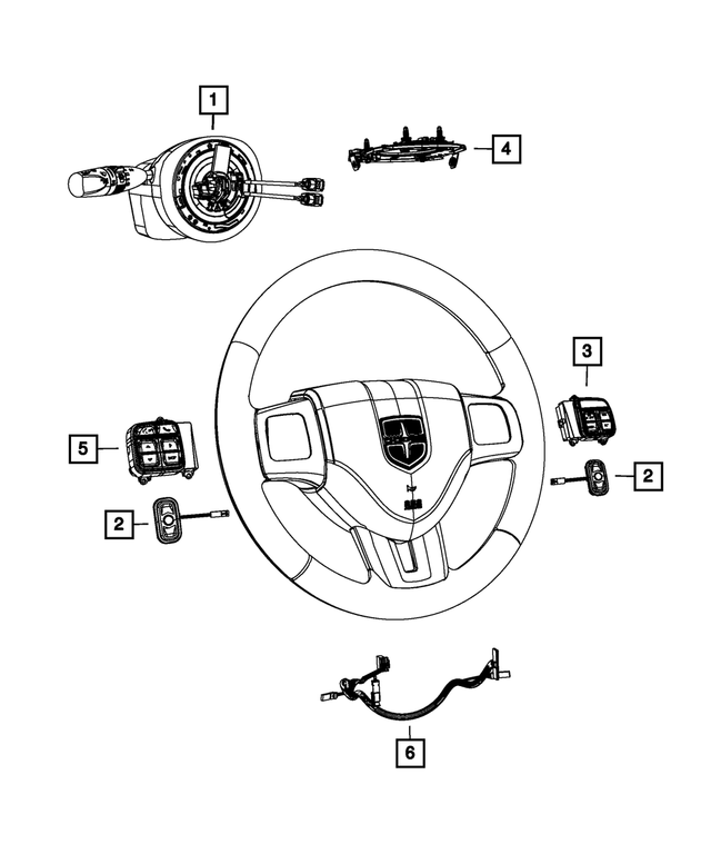 1HE80DX9AO - Electrical: Steering Column Module for Mopar Image image