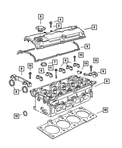 Cylinder Head for 2002 Jeep Liberty #0