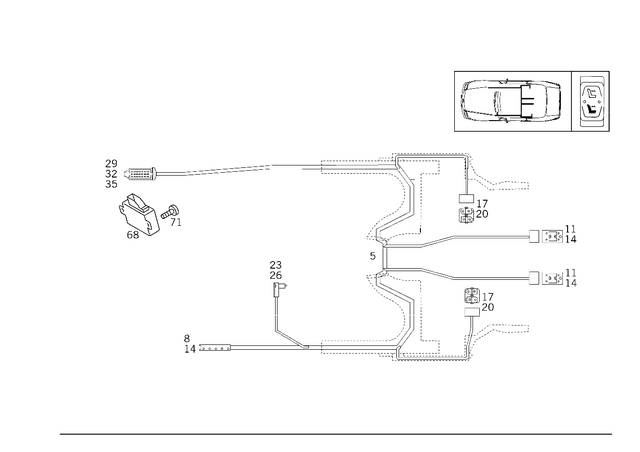 1295433808 - Electrical System: Wiring Harness for Mercedes-Benz Image image