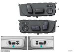 61315A99E32 - Vehicle Electrical System: Seat Adjustment Switch, Right for BMW Image
