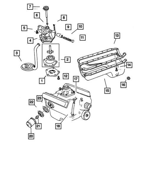 Engine Oiling for 2002 Dodge Ram 2500 #1