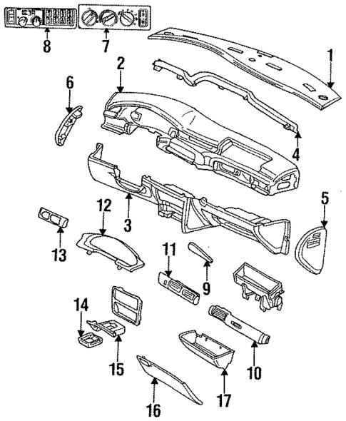 Instrument Panel for 1994 Chrysler Concorde #0