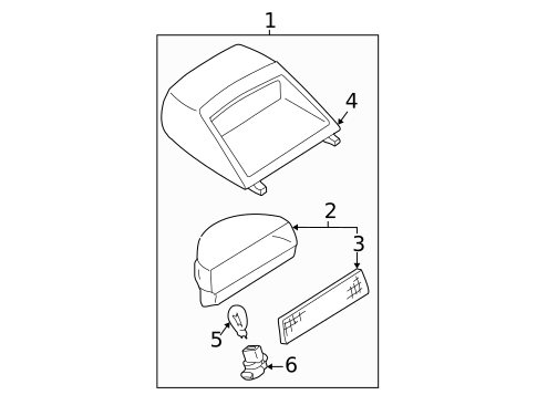 High Mounted Stop Lamp for 2001 Nissan Maxima #0