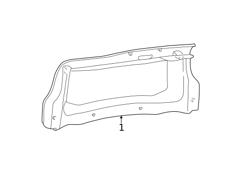 Interior Trim - Trunk for 2001 Mercury Sable #0