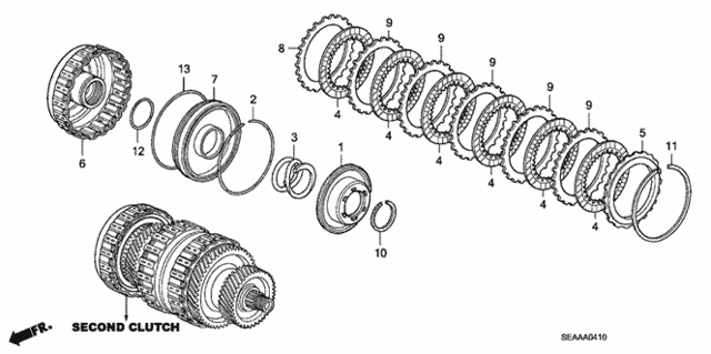 AT Clutch (Second) for 2008 Acura TSX #0