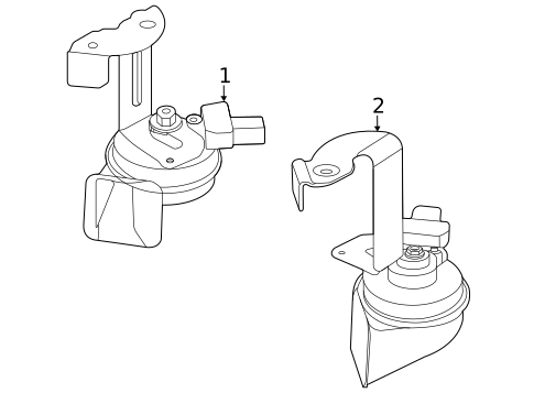 Horn for 2020 BMW M235i xDrive Gran Coupe #0