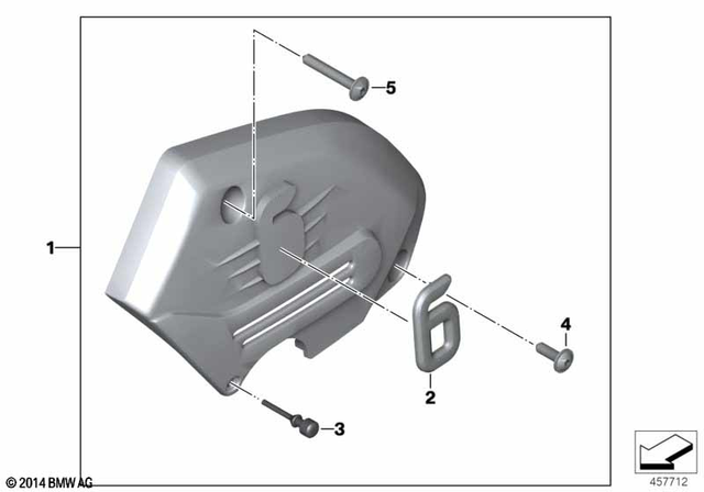 46632336521 - : Transmission Cover, Left for BMW-Motorrad Image