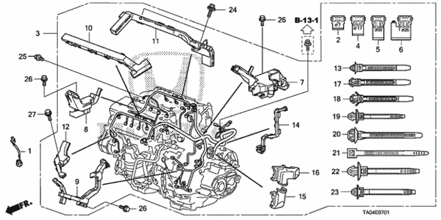 Engine Wire Harness (V6) for 2009 Honda Accord #0