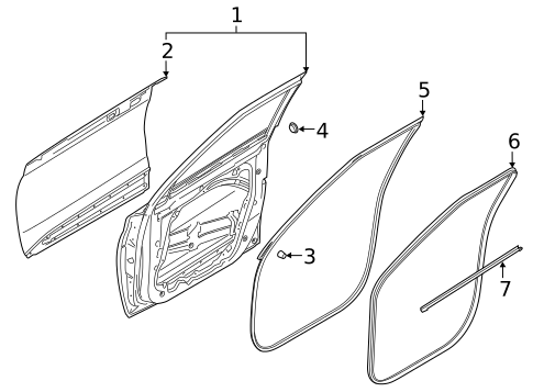 Door & Components for 2021 Hyundai Venue #0