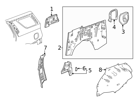 Inner Components for 2022 Chevrolet Suburban #0