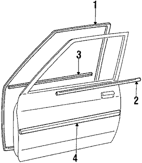 Door & Components for 1986 Dodge Power Ram 50 #0