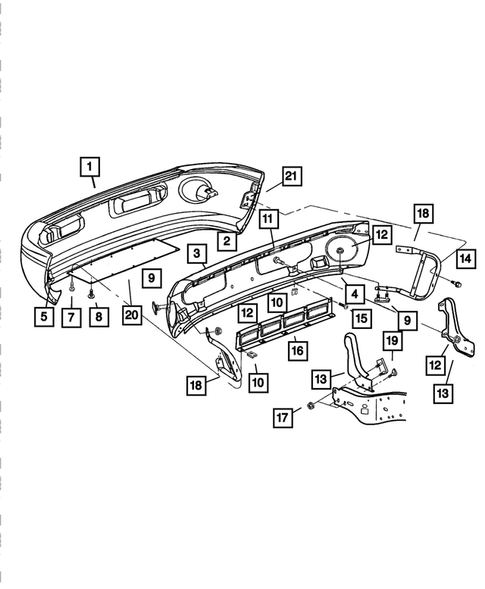 Front Bumper and Fascia for 2002 Dodge Ram 2500 #0