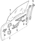 8030104P00 - : Door Glass for Nissan: 300ZX Image