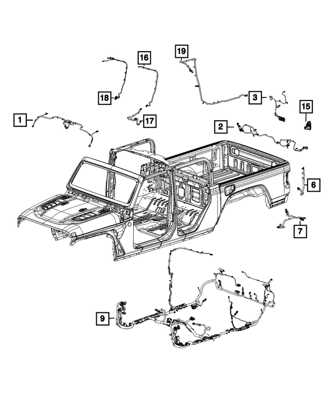 68525681AC - : Body Wiring for Mopar Image