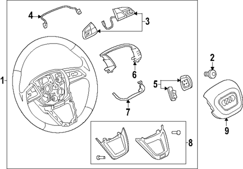 Steering Wheel & Trim for 2025 Audi Q7 #0