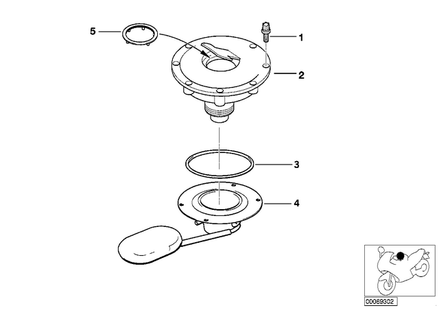 16117685458 - : Filler Cap for BMW-Motorrad Image