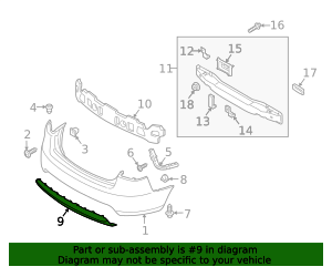 2010-2013 Kia Forte Lower Cover 86695-1M000 | OEM Parts Online