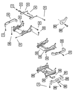 RY571DVAA - Interior Trim: Seat Cushion Shield, Left, Outboard for Mopar Image