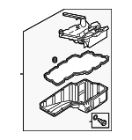 6L103598R - Engine: Oil Pan for Audi: A4, A4 allroad, A4 Quattro, A5 Quattro, A5 Sportback, A6 Quattro, A7 Sportback, Q5, Q5 PHEV, Q5 Sportback, Q7 Image