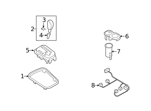 Front Console for 2013 Subaru Tribeca #0