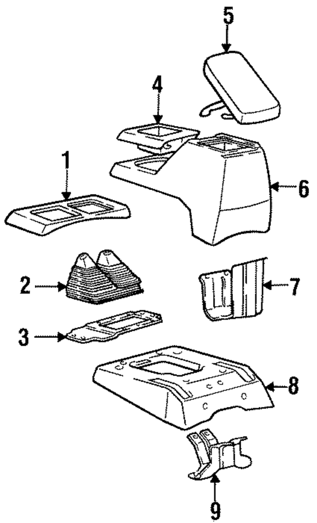 MB701888 - Body: Console for Mopar Image