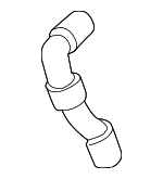 4L122058D - Cooling System: Water Hose for Volkswagen: Beetle, Golf, Golf SportWagen, Jetta, Passat Image