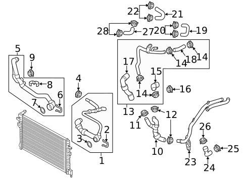 Hoses & Lines for 2015 Volkswagen Golf #0