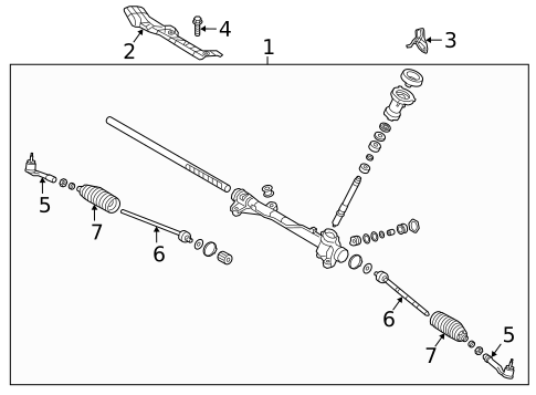 Steering Gear & Linkage for 2021 Hyundai Kona #0