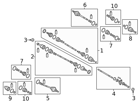Drive Axles for 2015 Hyundai Genesis #0