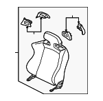 6901B356XA - : Seat Back Assembly for Mitsubishi: Lancer Image