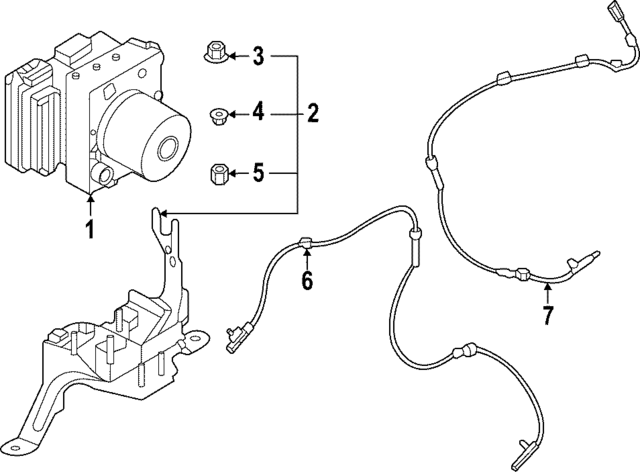476605MP5D - : ABS Control Unit for Nissan Image
