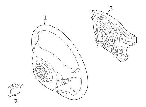 Steering Wheel & Trim for 1996 Toyota RAV4 #0