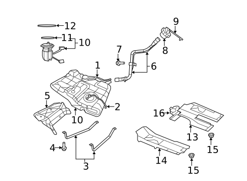 Fuel System Components for 2014 Dodge Avenger #0