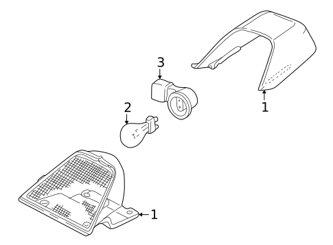 High Mount Lamps for 2000 Lincoln LS #0