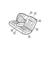 XY561DVAA - Interior Trim: Rear Seat Cushion for Mopar Image