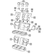 7AD69U02AA - : Rear Seat Back Cover, Right for Mopar Image